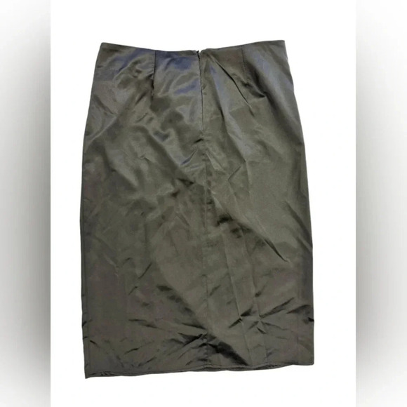 RO&DE Black  Midi Skirt Satiny Size Large - Picture 7 of 9